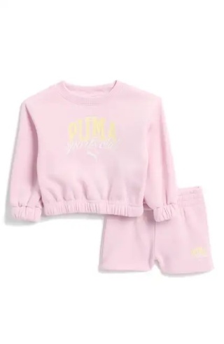 Dres dziewczęcy PUMA - spodenki + bluza 12 m-cy