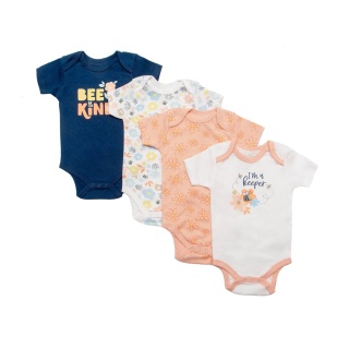 Zestaw 4 szt body 100% bawełna - 3-6 m-cy