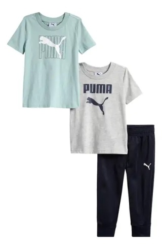 Zestaw chłopięcy PUMA - 2x koszulka i spodnie (12 m-cy)